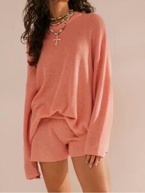 💕NWT💕 Free People Malibu Solid Surf Sweater Set, Size S